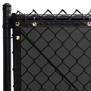 6' x 25' Privacy Fence Screen in Black with Brass Grommet 85% Blockage  Windscreen Outdoor Mesh Fencing Cover Netting 150GSM Fabric - Custom