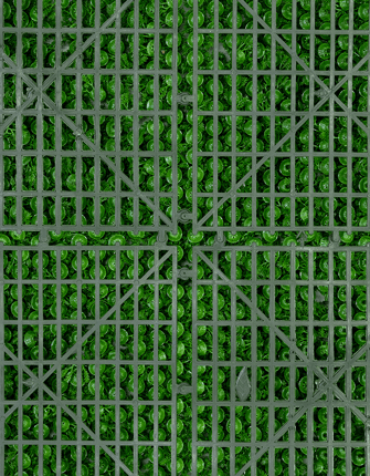 Artificial Moss Mat Green-brown 70x50cm ☆