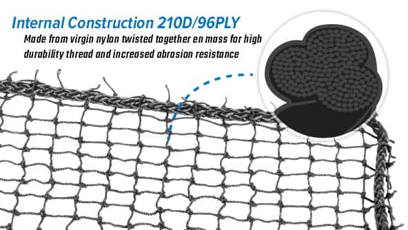 Commercial Knotted Nylon Netting for Multi-Sport Applications
