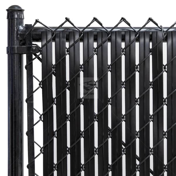 4-ft Black Chain Link Fence Blade Slats